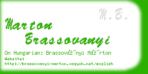 marton brassovanyi business card